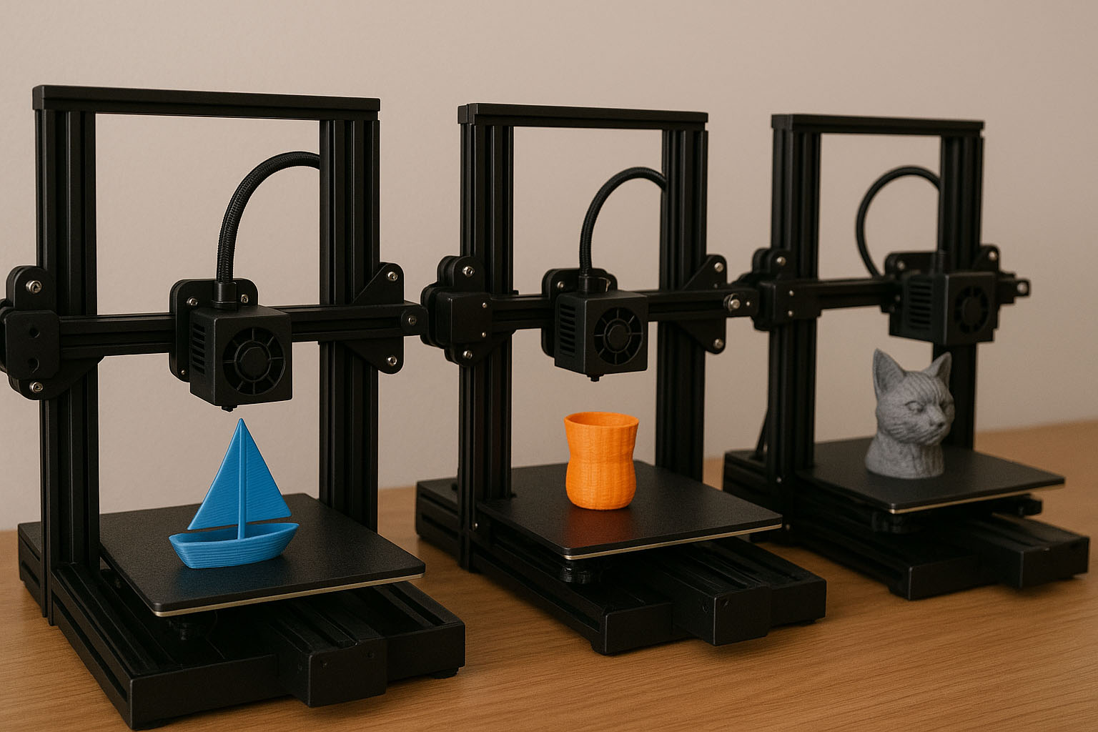 Impresora 3D Ender-3 en acción